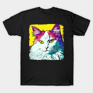 Turkish Angora Pop Art - Cat Lover Gift T-Shirt